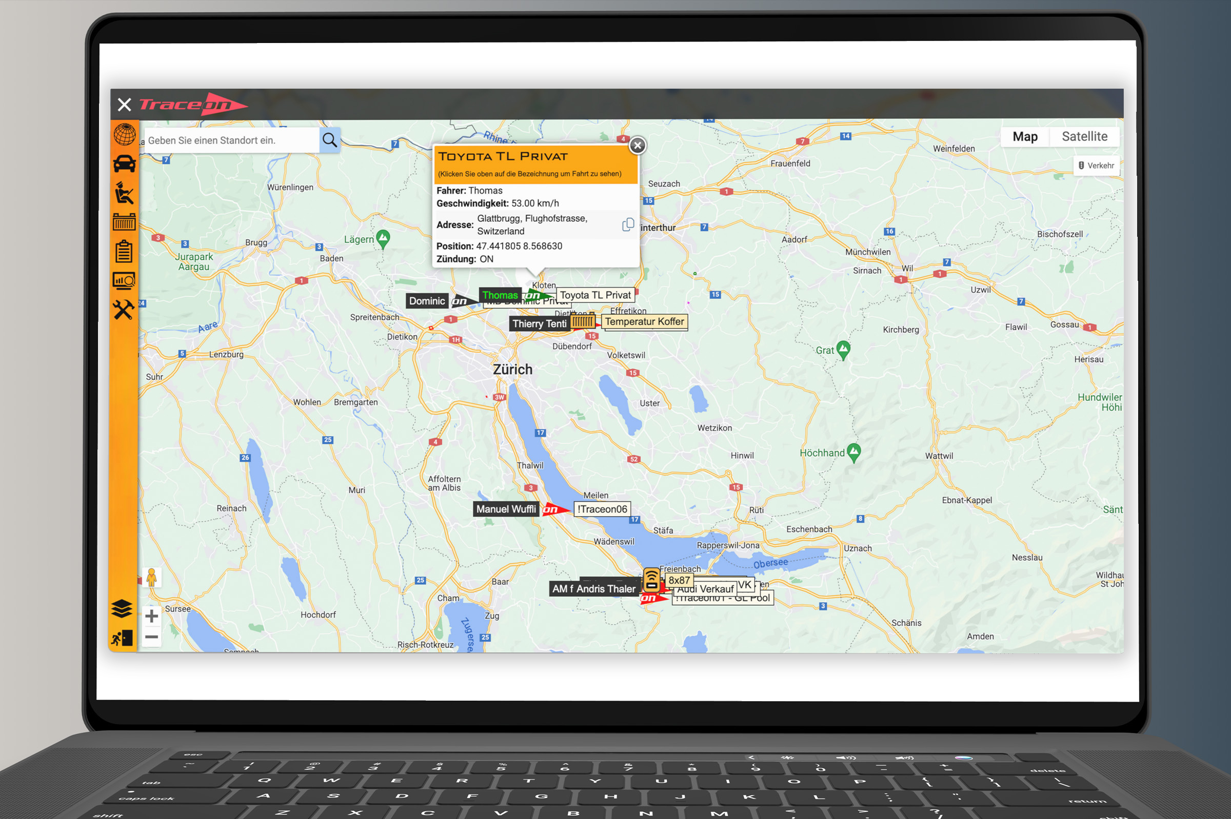 GPS-Tracker im Fahrzeug